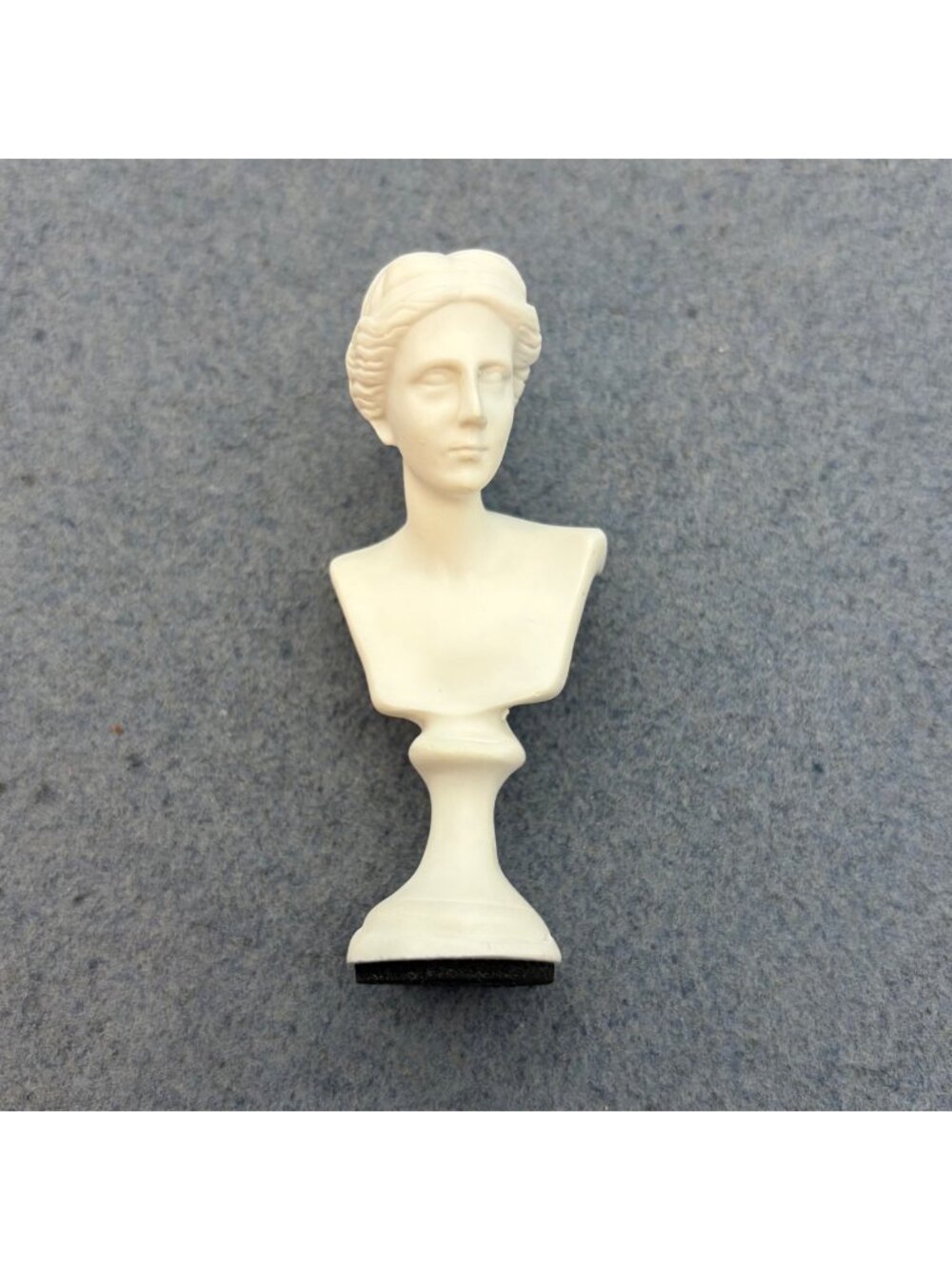 Miniature White Bust Statue Woman With Pedestal 4 In Elegant Home Office Décor